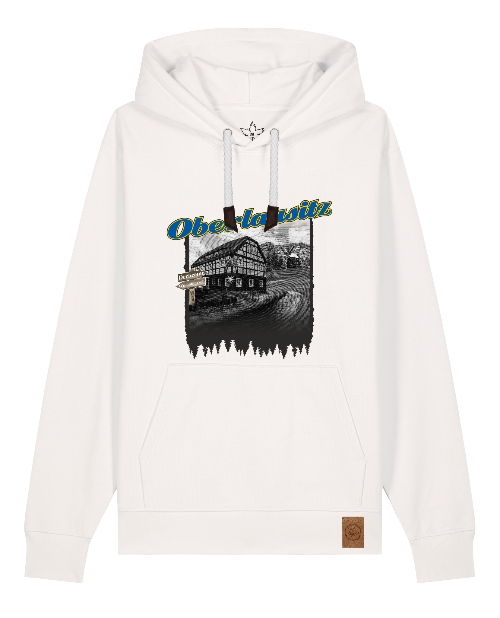 bio-unisex-medium fit-hoodie-oberlausitz-stsu177-bio ei-weiße kordel-front