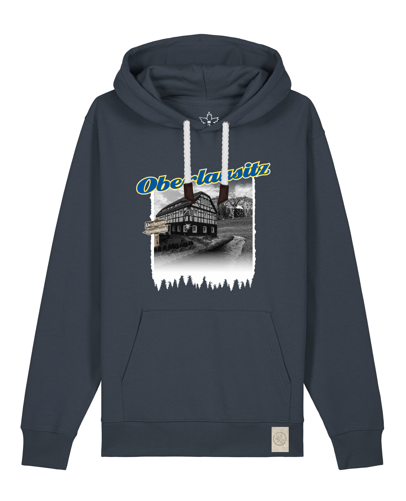 bio-unisex-medium fit-hoodie-oberlausitz-stsu177-blaubeernacht-weiße kordel-front