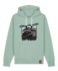 bio-unisex-medium fit-hoodie-oberlausitz-stsu177-eukalyptus-weiße kordel-front