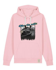 bio-unisex-medium fit-hoodie-oberlausitz-stsu177-flamingo-weiße kordel-front