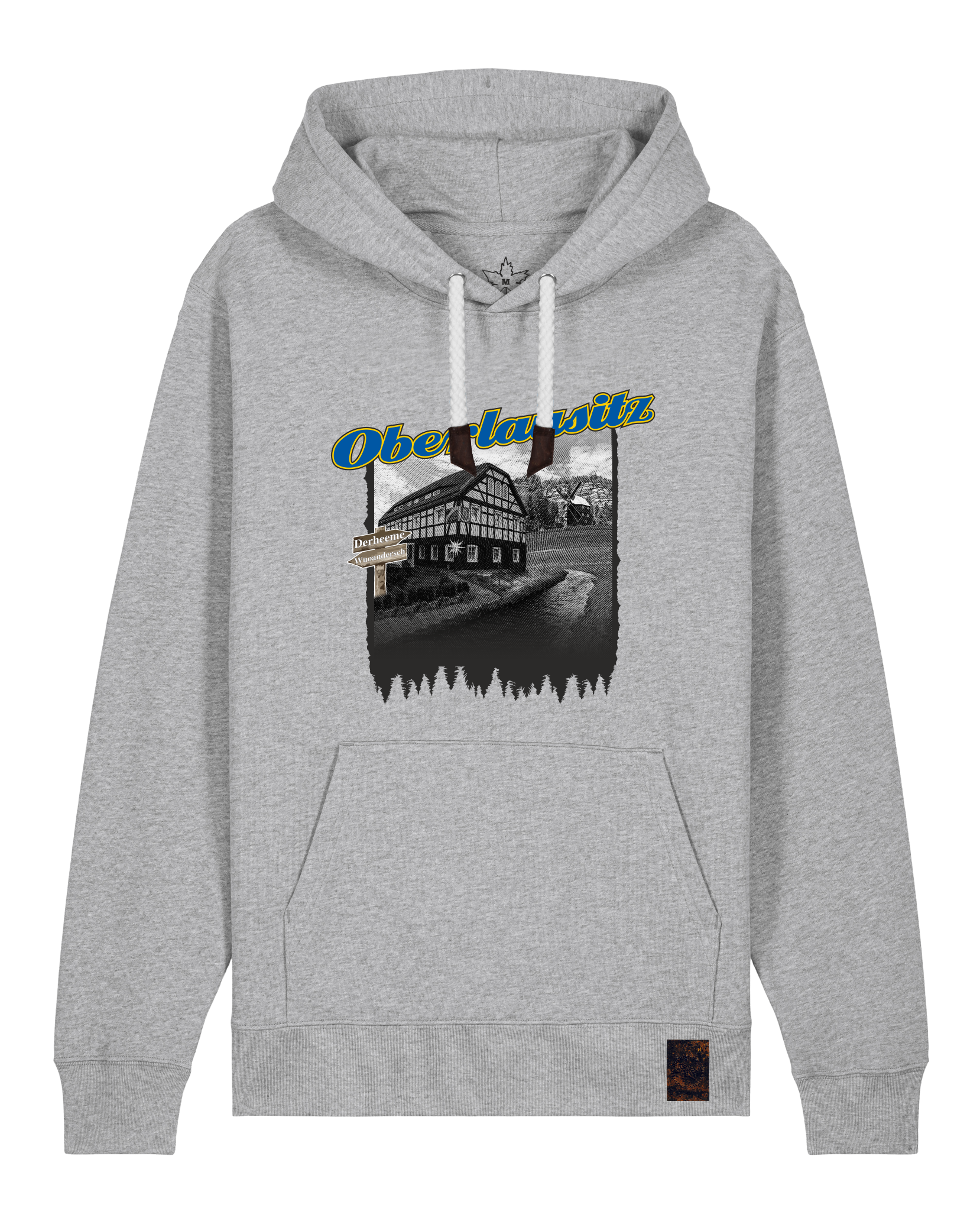 bio-unisex-medium fit-hoodie-oberlausitz-stsu177-mausgrau-weiße kordel-front