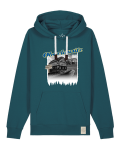 bio-unisex-medium fit-hoodie-oberlausitz-stsu177-nordmanntanne-weiße kordel-front