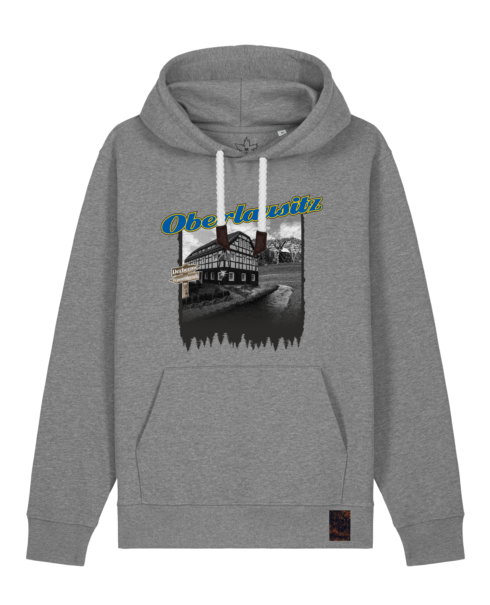 bio-unisex-medium fit-hoodie-oberlausitz-stsu177-opossum-weiße kordel-front