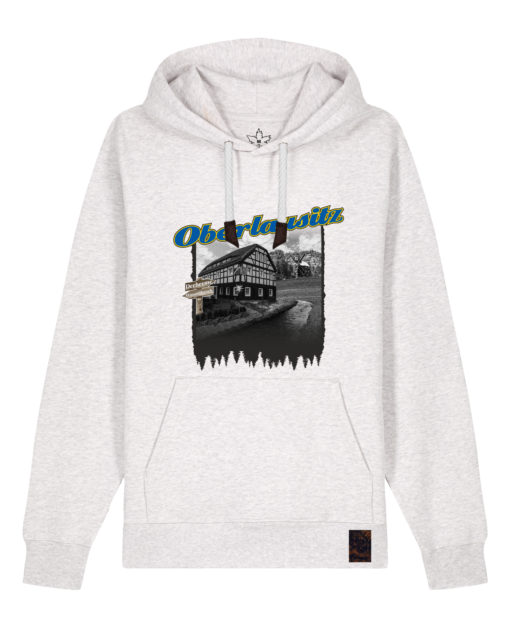 bio-unisex-medium fit-hoodie-oberlausitz-stsu177-rennmaus-weiße kordel-front