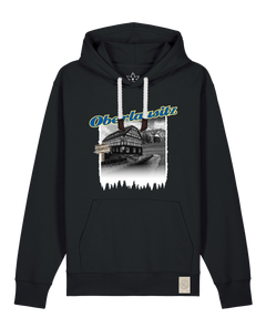 bio-unisex-medium fit-hoodie-oberlausitz-stsu177-schwarz-weiße kordel-front