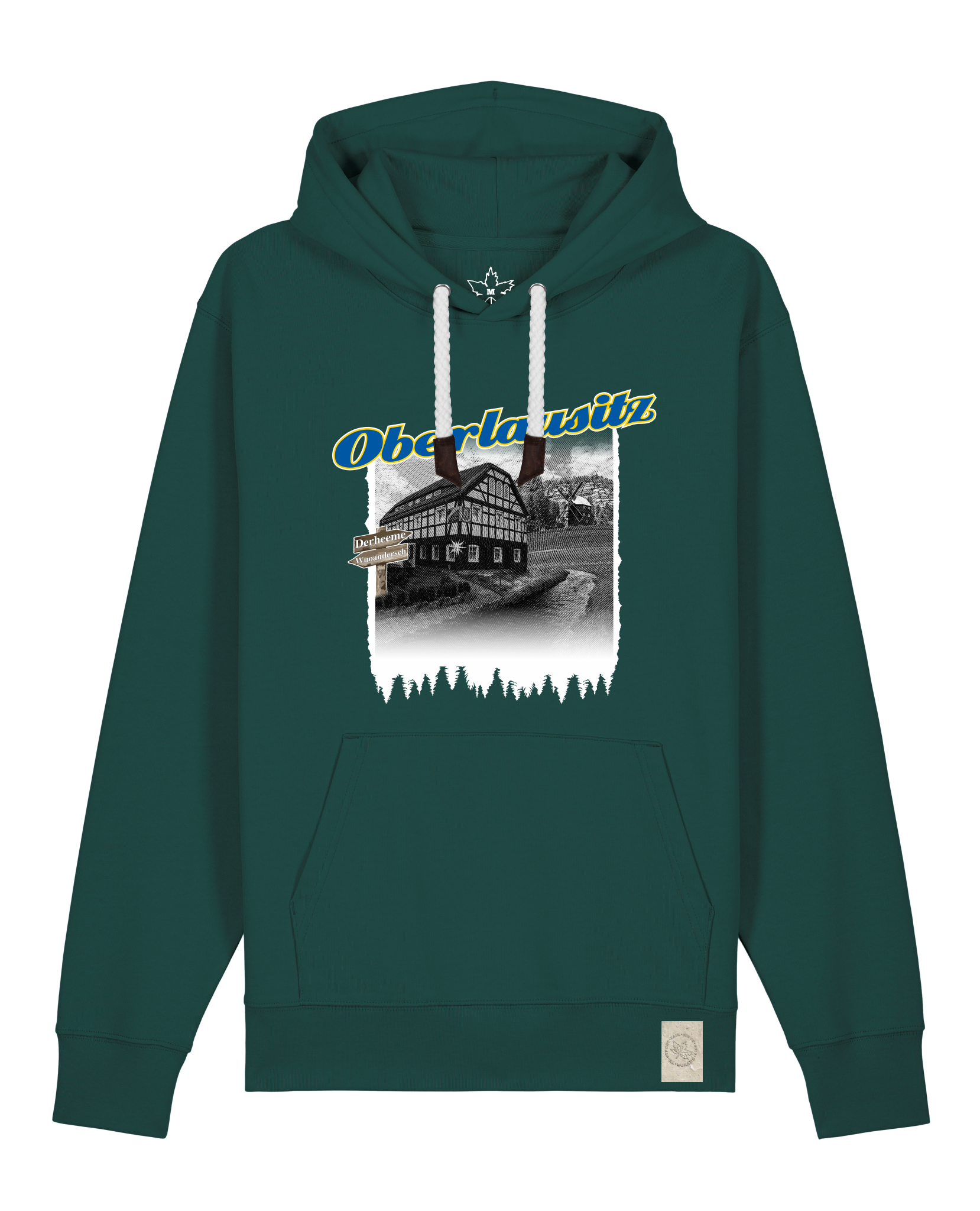 bio-unisex-medium fit-hoodie-oberlausitz-stsu177-spirulina-weiße kordel-front