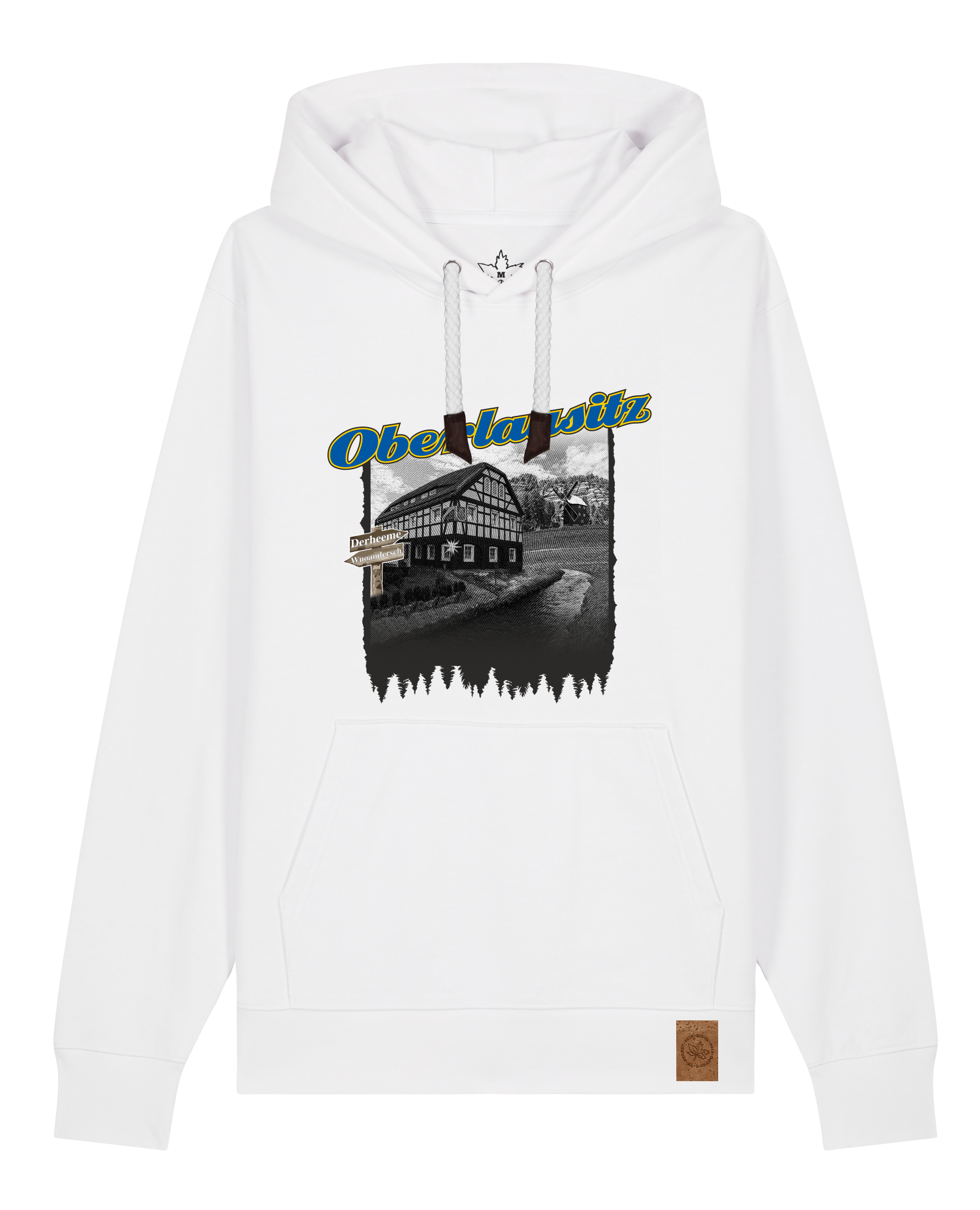 bio-unisex-medium fit-hoodie-oberlausitz-stsu177-weiß-weiße kordel-front