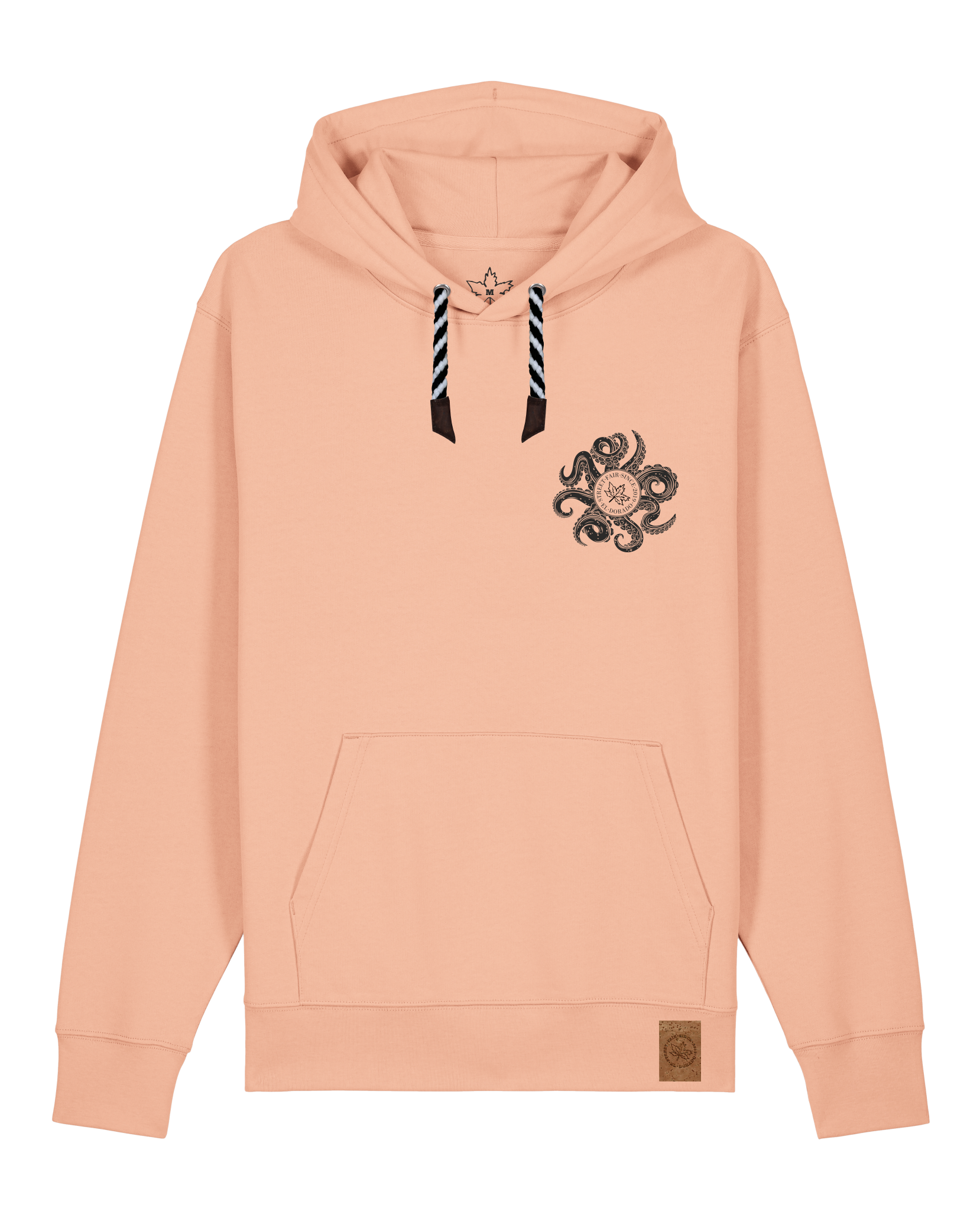 bio-unisex-medium fit-hoodie-octo (backprint)-stsu177-agyptische keramik-sw kordel-front