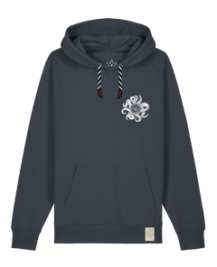 bio-unisex-medium fit-hoodie-octo (backprint)-stsu177-blaubeernacht-sw kordel-front