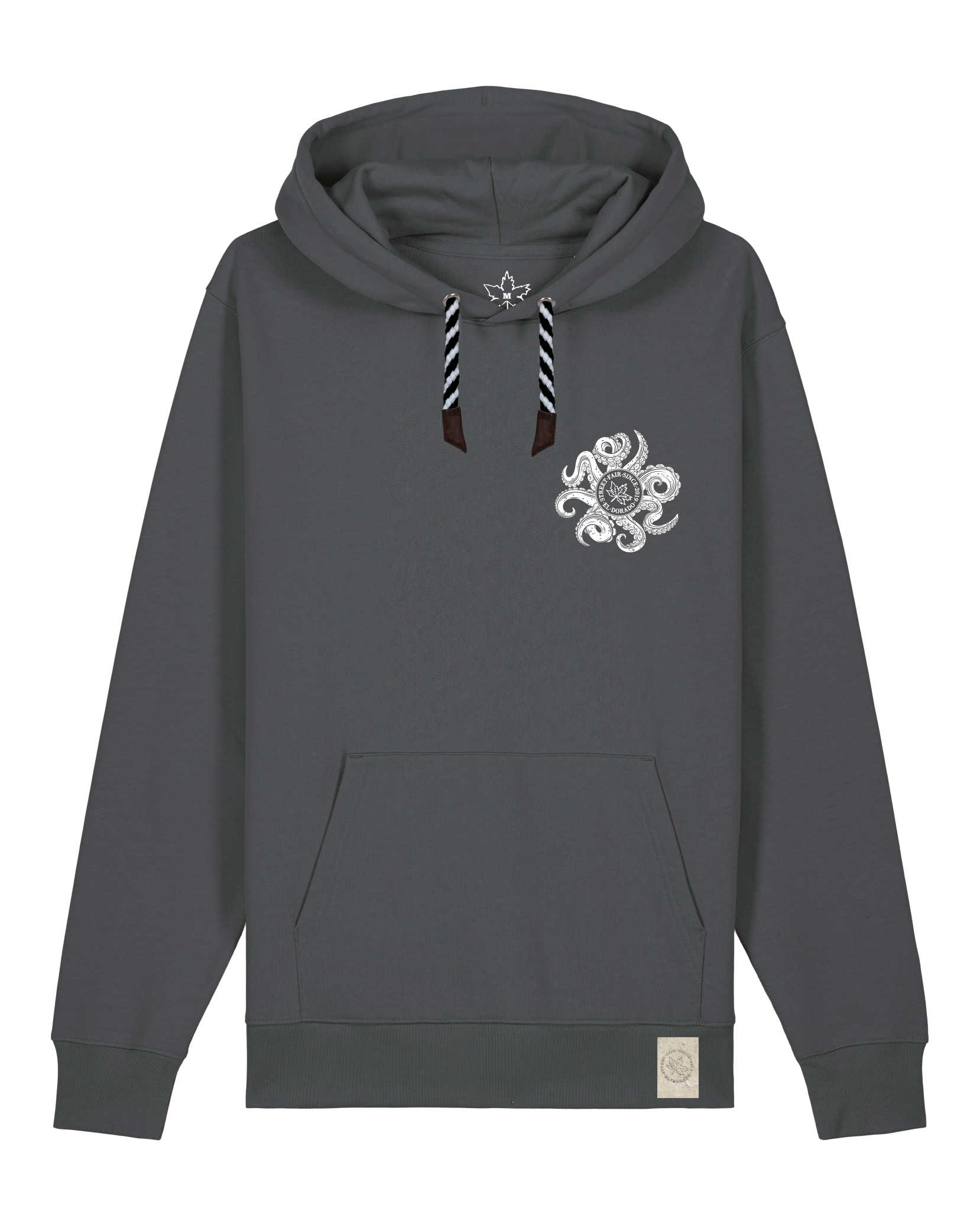 bio-unisex-medium fit-hoodie-octo (backprint)-stsu177-eisen-sw kordel-front