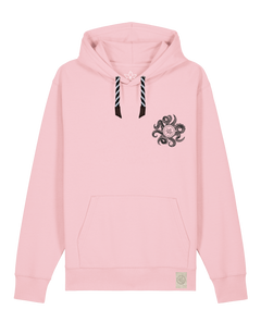 bio-unisex-medium fit-hoodie-octo (backprint)-stsu177-flamingo-sw kordel-front