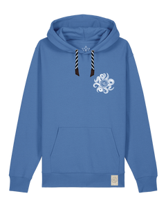 bio-unisex-medium fit-hoodie-octo (backprint)-stsu177-hortensie-sw kordel-front