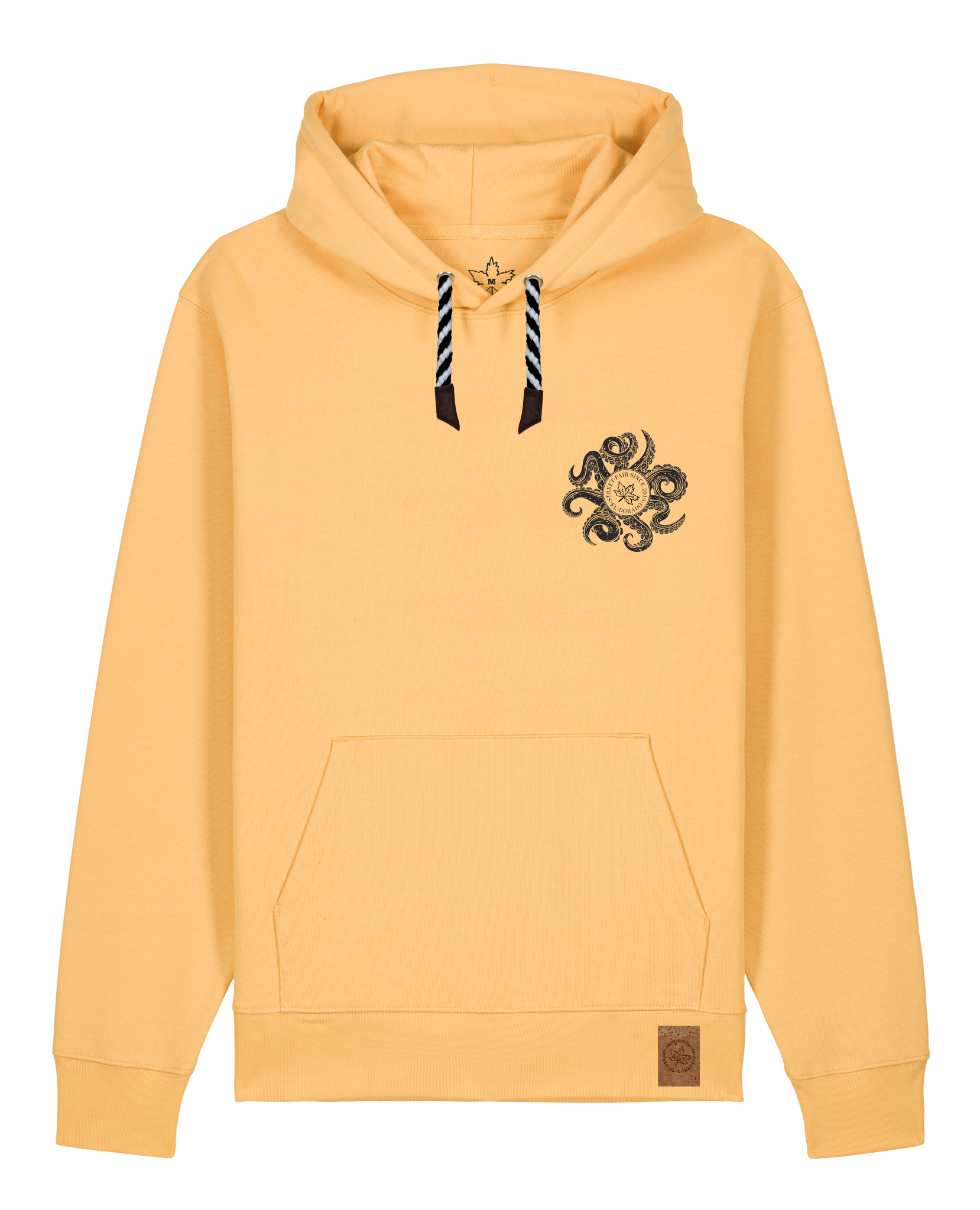 bio-unisex-medium fit-hoodie-octo (backprint)-stsu177-senfkorn-sw kordel-front