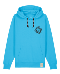 bio-unisex-medium fit-hoodie-octo (backprint)-stsu177-wasserblau-sw kordel-front