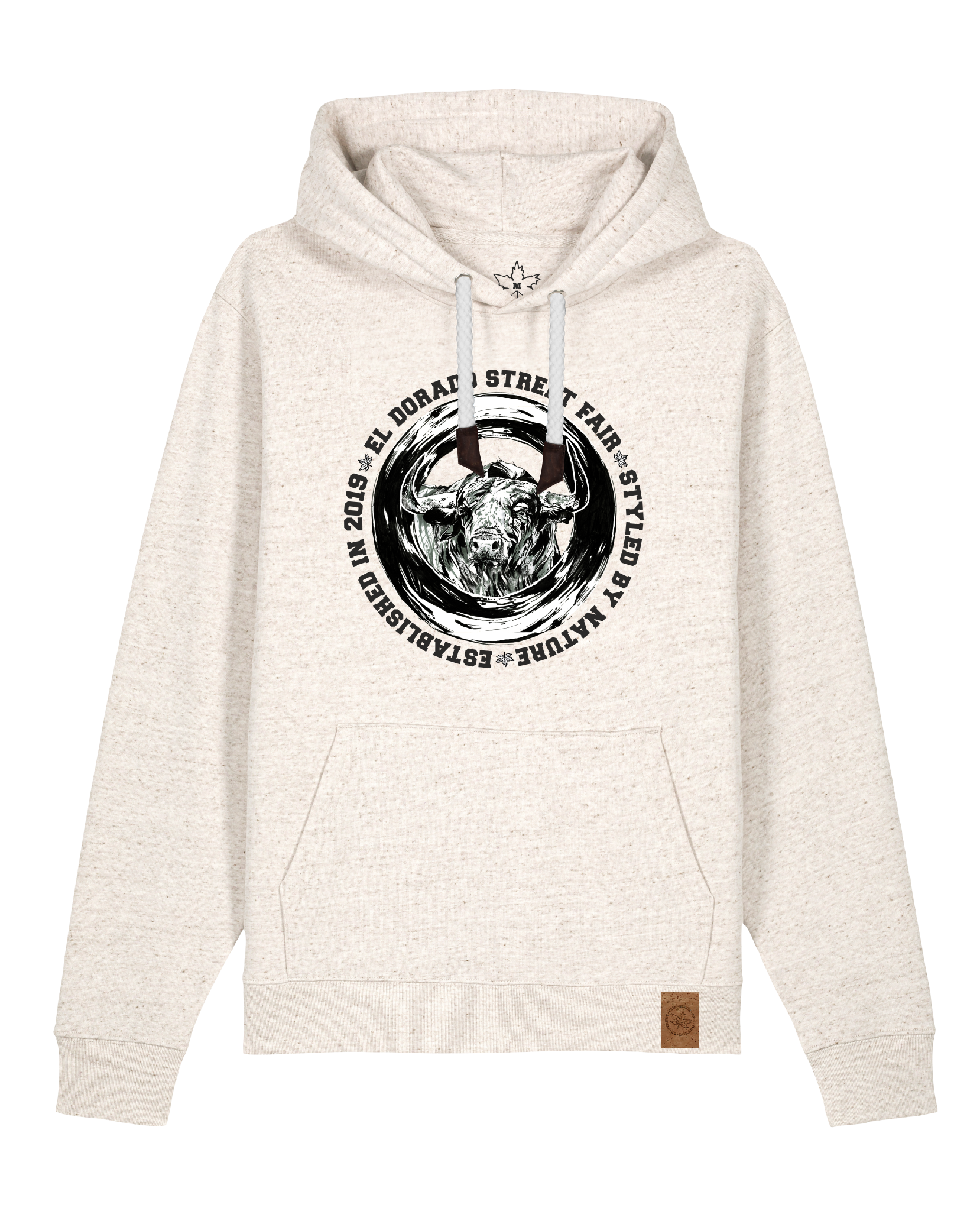 bio-unisex-medium fit-hoodie-oxpower-stsu177-elbsandstein-weiße kordel-front