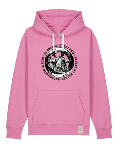 bio-unisex-medium fit-hoodie-oxpower-stsu177-kaugummi-weiße kordel-front