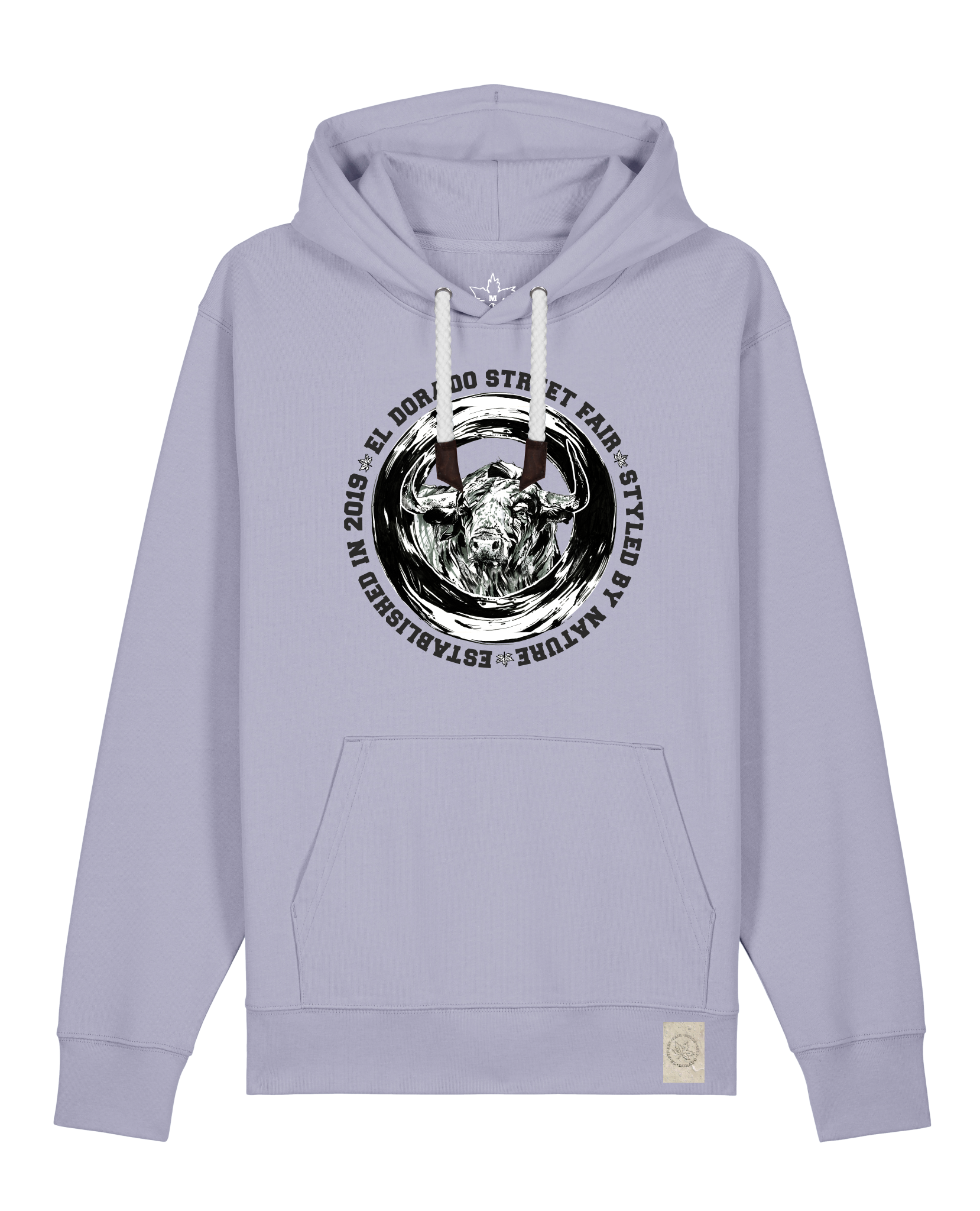 bio-unisex-medium fit-hoodie-oxpower-stsu177-lavender-weiße kordel-front