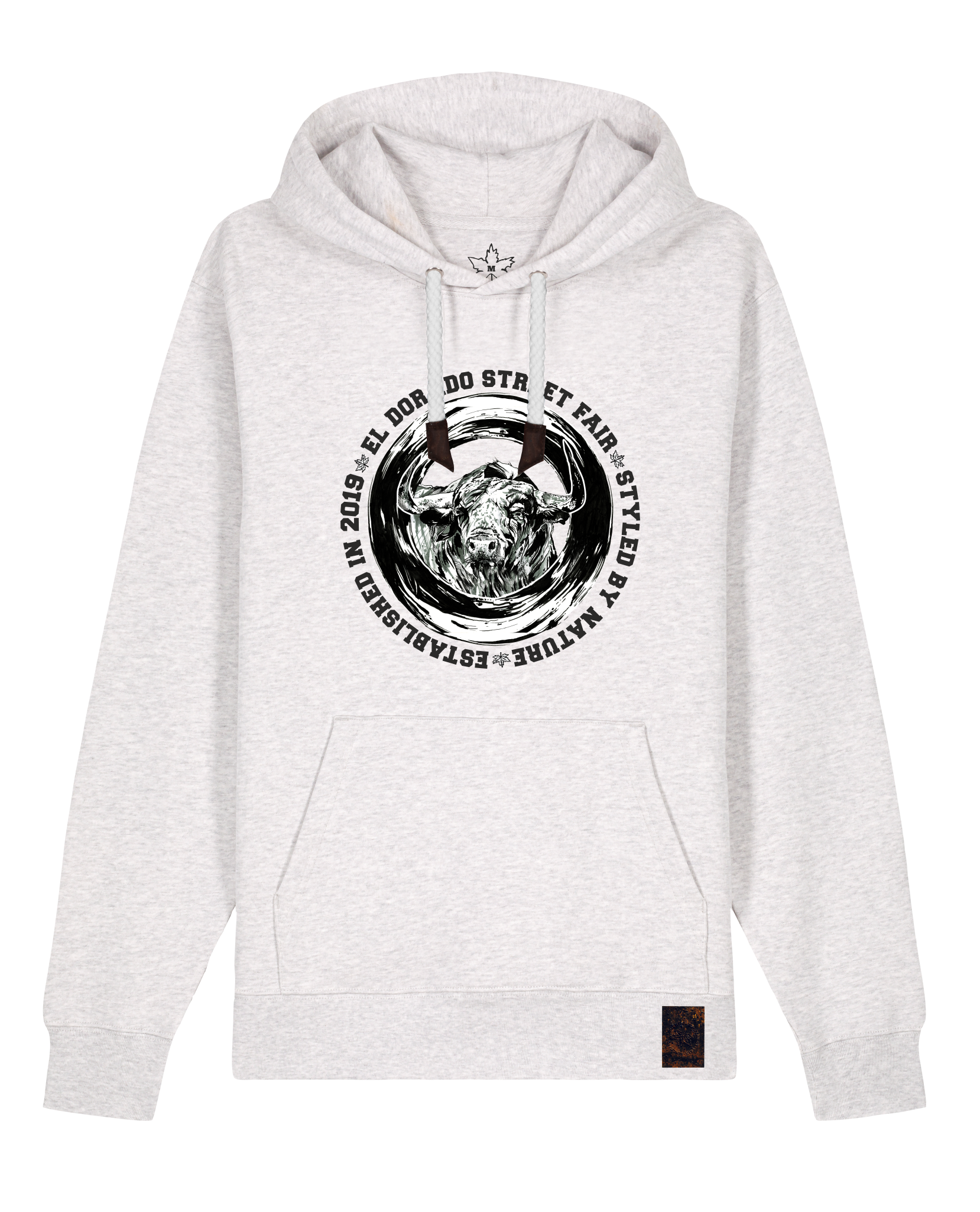 bio-unisex-medium fit-hoodie-oxpower-stsu177-rennmaus-weiße kordel-front