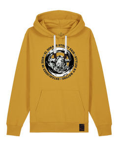 bio-unisex-medium fit-hoodie-oxpower-stsu177-senf-weiße kordel-front