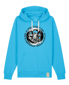 bio-unisex-medium fit-hoodie-oxpower-stsu177-wasserblau-weiße kordel-front