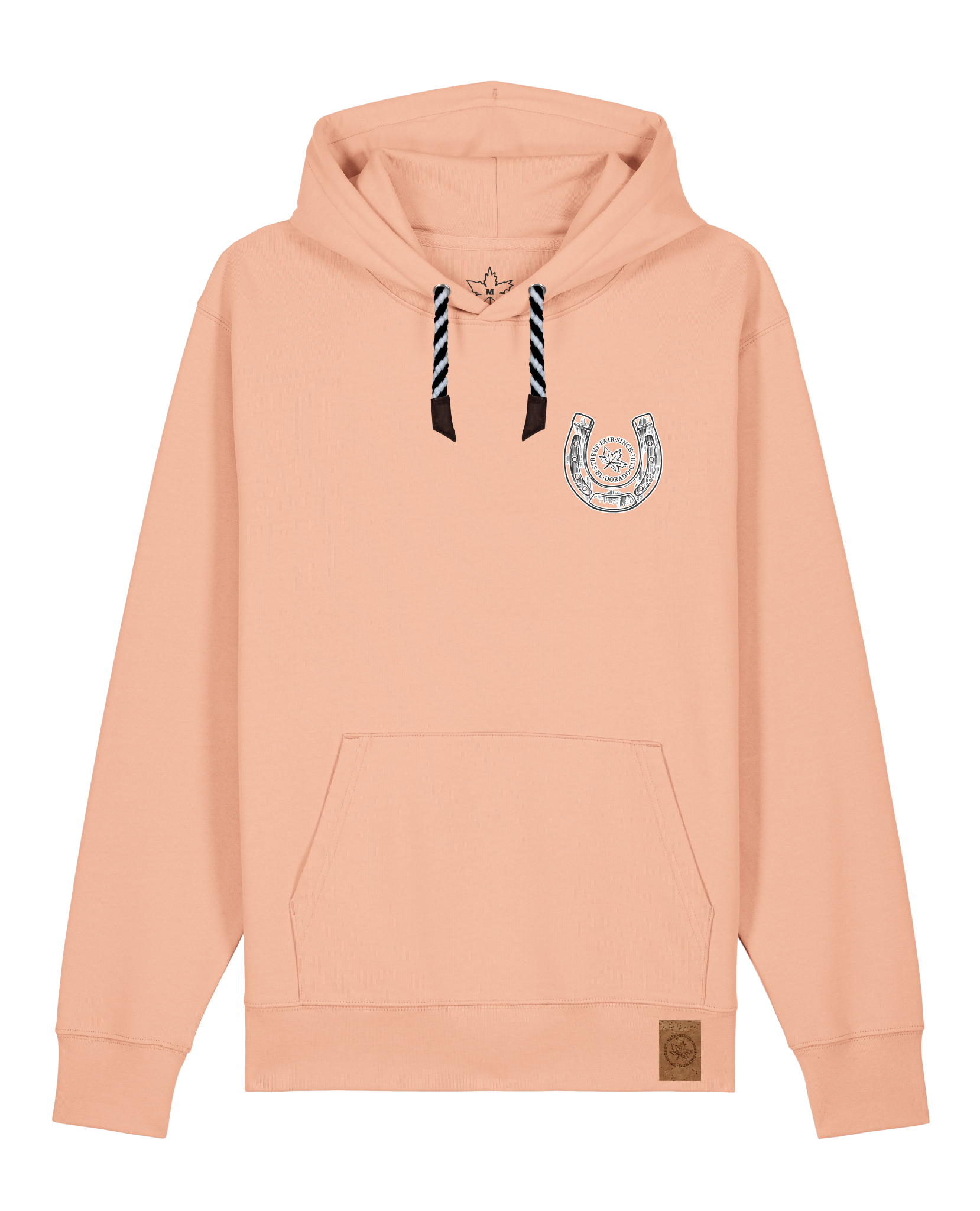 bio-unisex-medium fit-hoodie-pferd (backprint)-stsu177-agyptische keramik-sw kordel-front