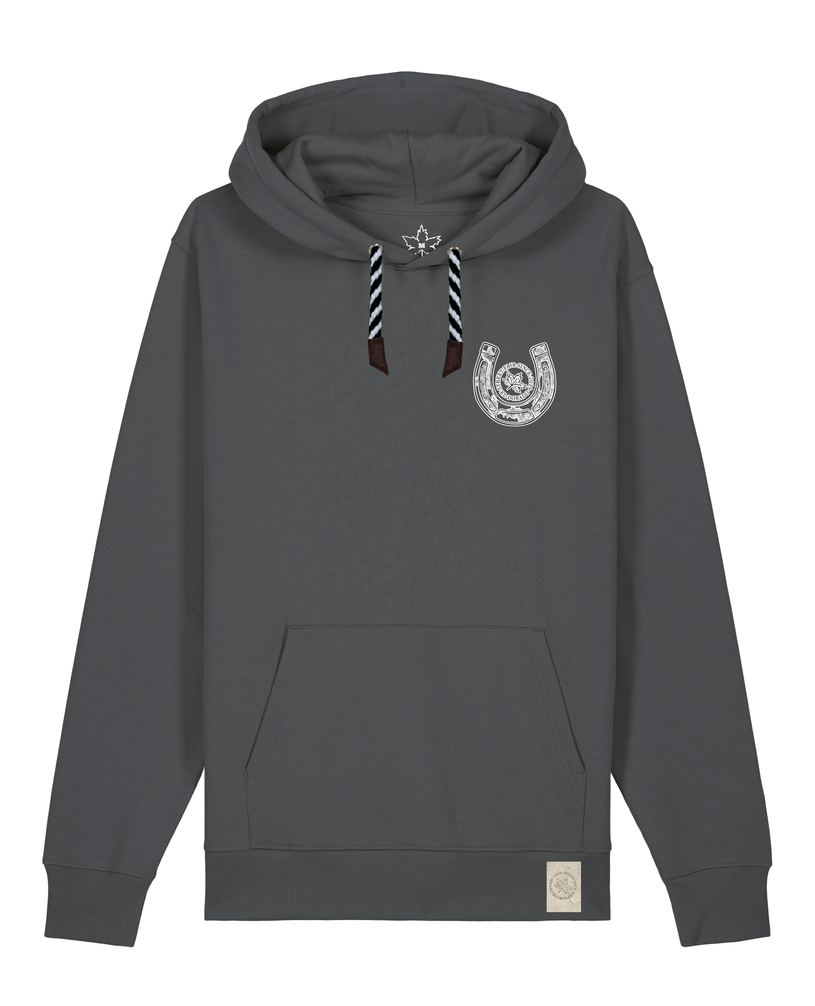 bio-unisex-medium fit-hoodie-pferd (backprint)-stsu177-eisen-sw kordel-front