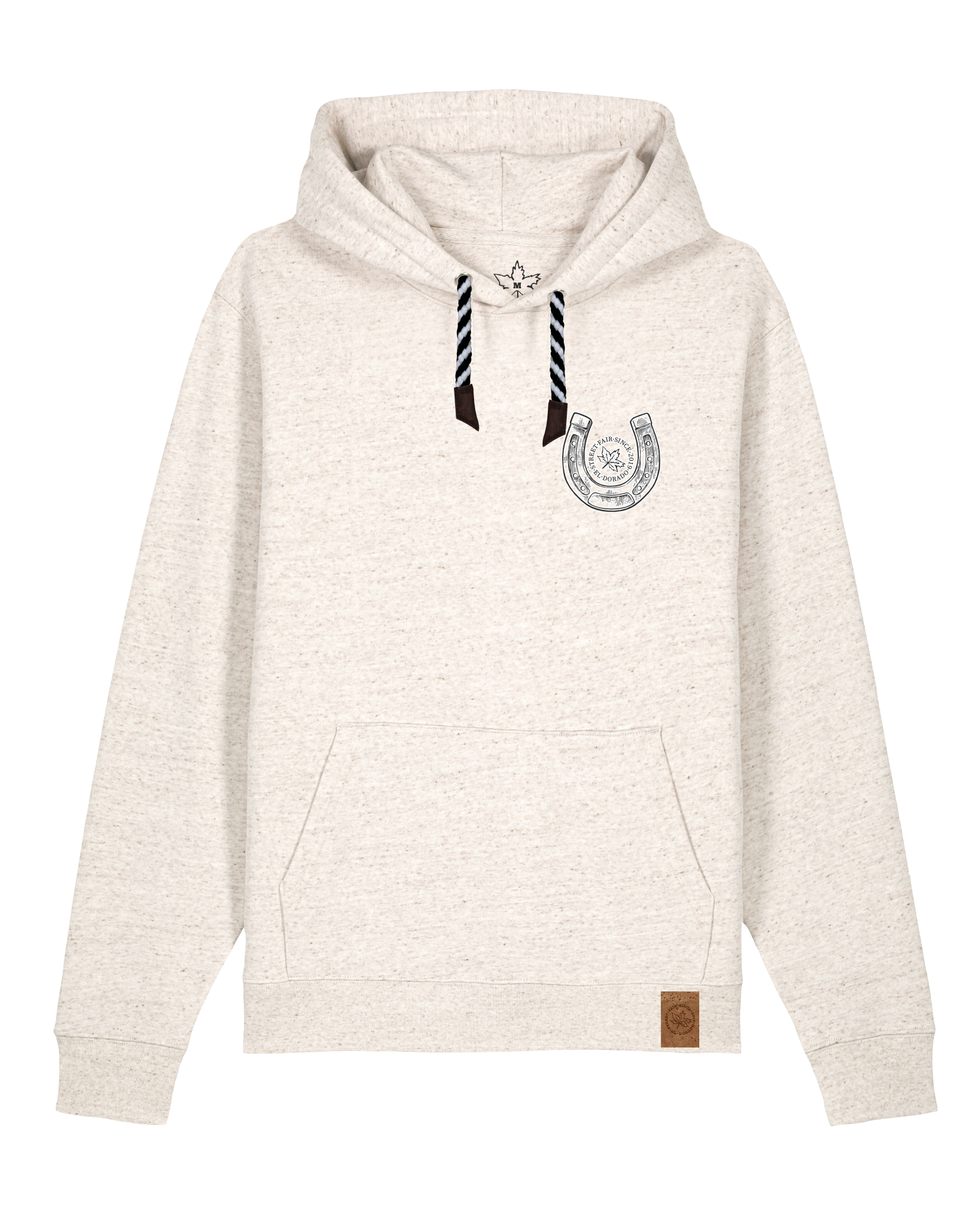 bio-unisex-medium fit-hoodie-pferd (backprint)-stsu177-elbsandstein-sw kordel-front