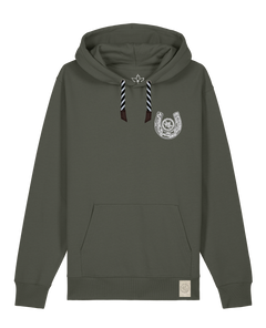 bio-unisex-medium fit-hoodie-pferd (backprint)-stsu177-grunkohl-sw kordel-front