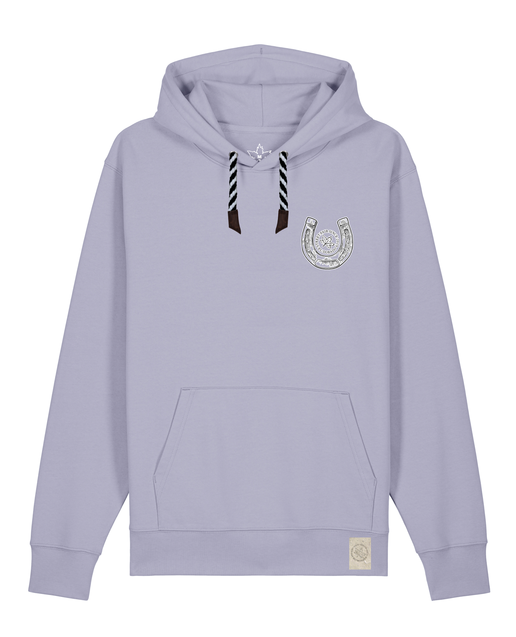 bio-unisex-medium fit-hoodie-pferd (backprint)-stsu177-lavender-sw kordel-front
