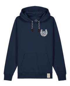 bio-unisex-medium fit-hoodie-pferd (backprint)-stsu177-marine-sw kordel-front