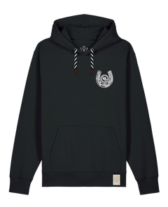 bio-unisex-medium fit-hoodie-pferd (backprint)-stsu177-schwarz-sw kordel-front