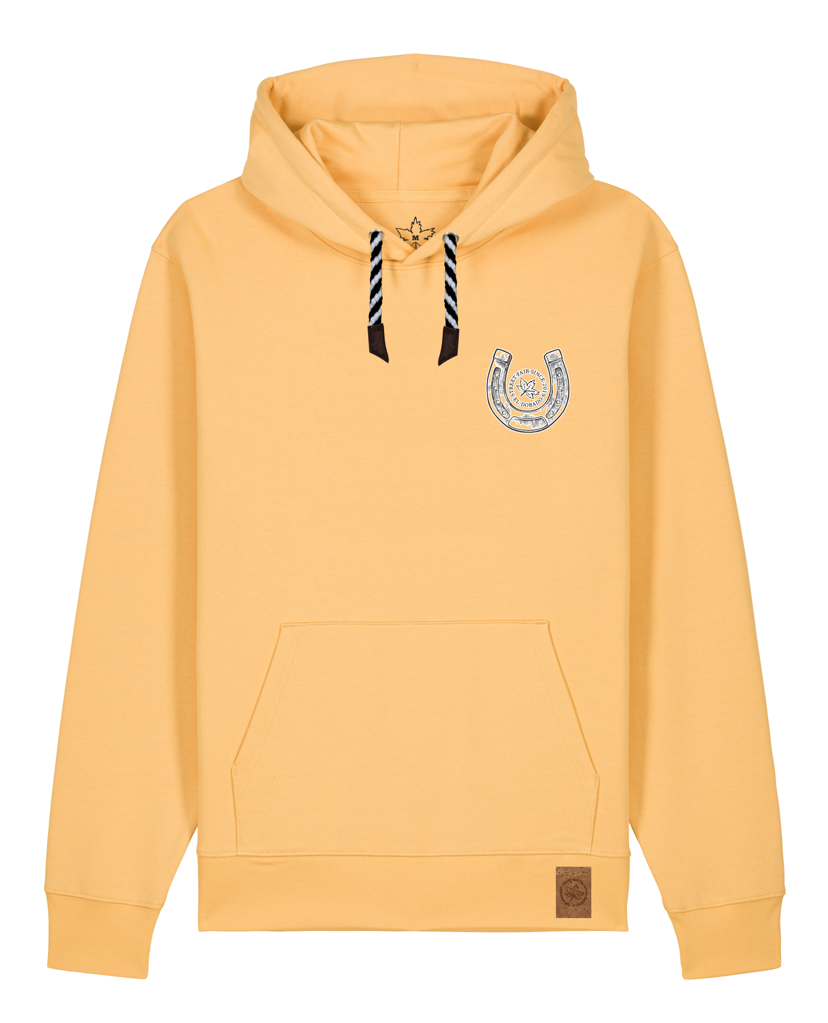 bio-unisex-medium fit-hoodie-pferd (backprint)-stsu177-senfkorn-sw kordel-front