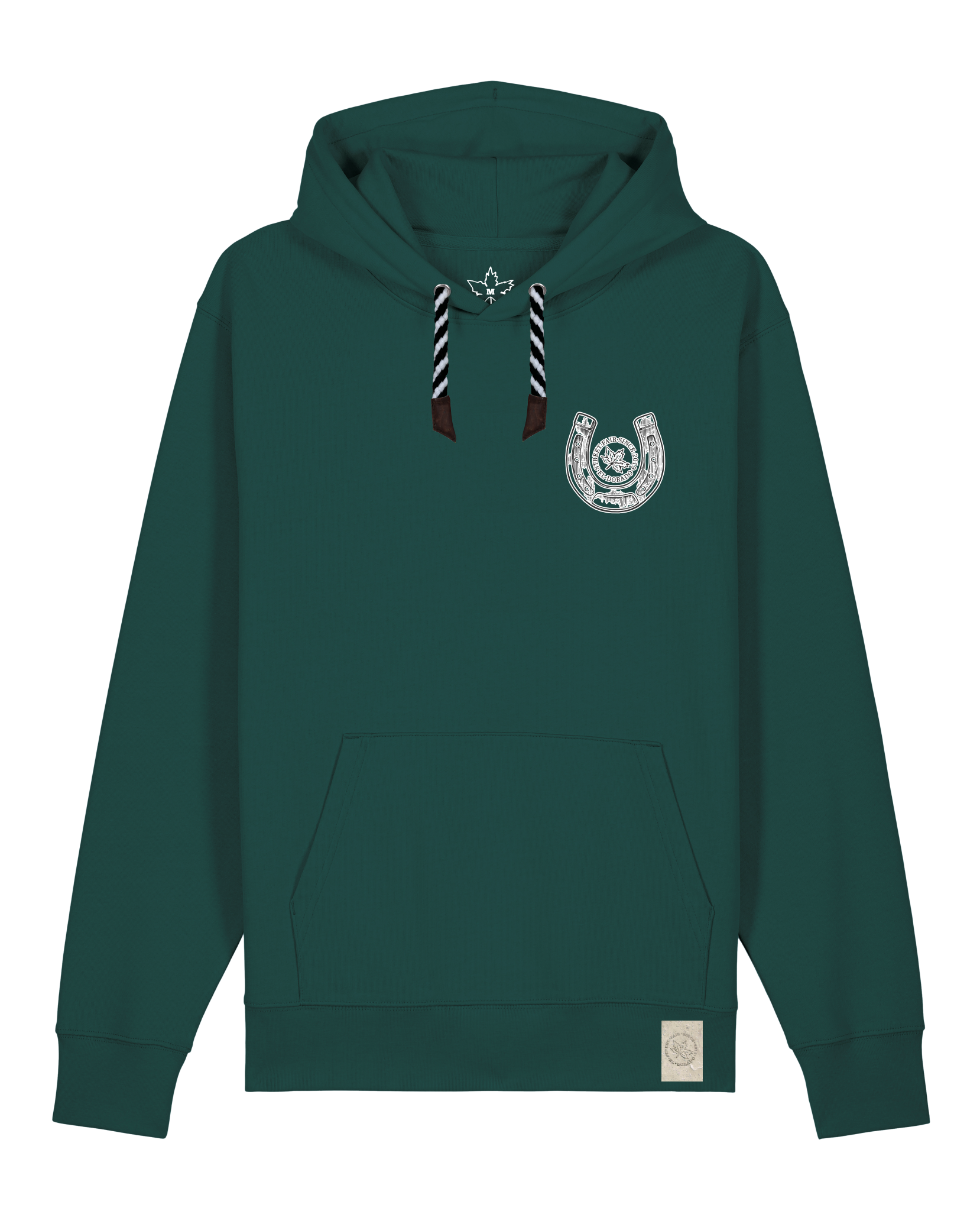 bio-unisex-medium fit-hoodie-pferd (backprint)-stsu177-spirulina-sw kordel-front