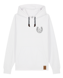 bio-unisex-medium fit-hoodie-pferd (backprint)-stsu177-weiß-sw kordel-front