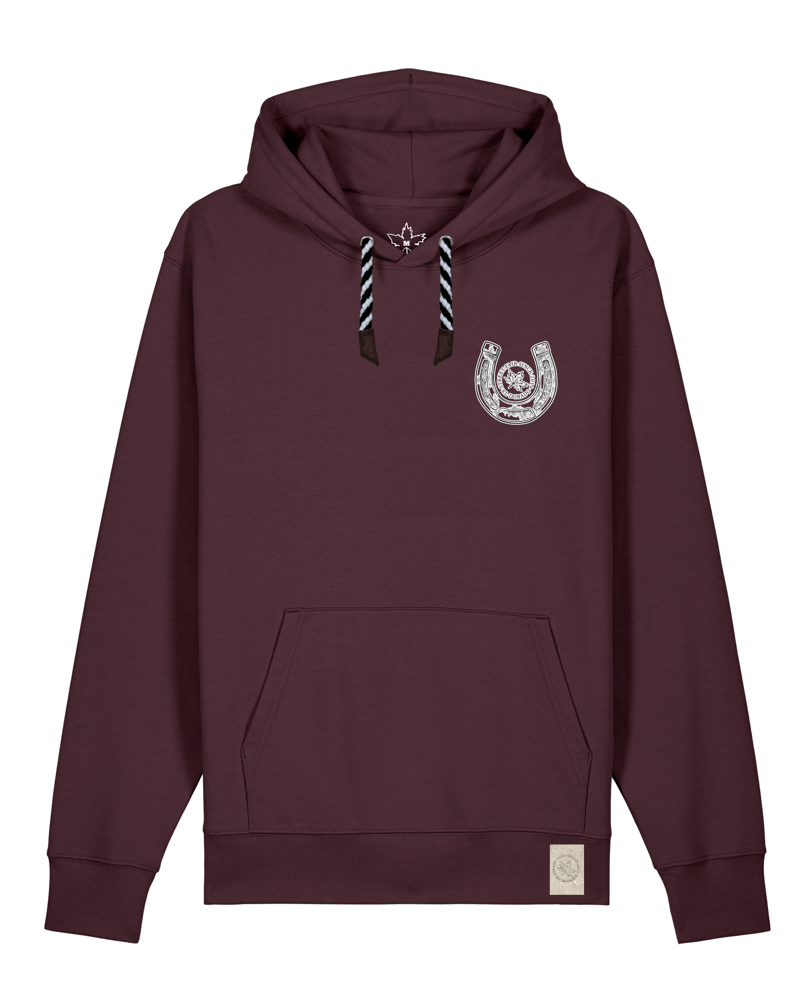 bio-unisex-medium fit-hoodie-pferd (backprint)-stsu177-zartbitter-sw kordel-front