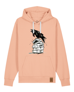 bio-unisex-medium fit-hoodie-rabe-stsu177-agyptische keramik-weiße kordel-front