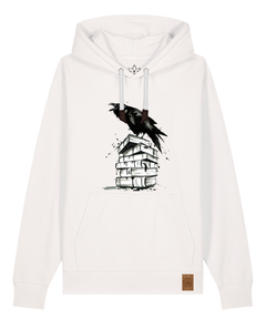 bio-unisex-medium fit-hoodie-rabe-stsu177-bio ei-weiße kordel-front