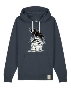 bio-unisex-medium fit-hoodie-rabe-stsu177-blaubeernacht-weiße kordel-front