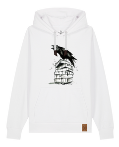 bio-unisex-medium fit-hoodie-rabe-stsu177-weiß-weiße kordel-front