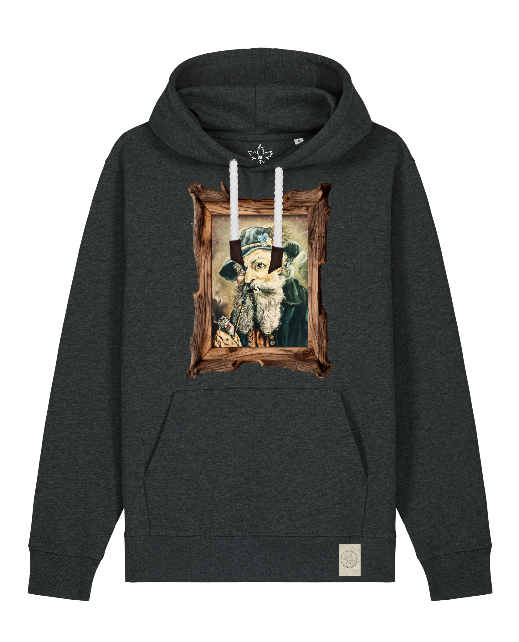bio-unisex-medium fit-hoodie-räuchermann-stsu177-elephant-weiße kordel-front