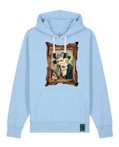 bio-unisex-medium fit-hoodie-räuchermann-stsu177-lagune-weiße kordel-front