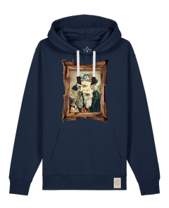 bio-unisex-medium fit-hoodie-räuchermann-stsu177-marine-weiße kordel-front