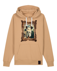 bio-unisex-medium fit-hoodie-räuchermann-stsu177-meersand-weiße kordel-front