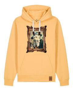 bio-unisex-medium fit-hoodie-räuchermann-stsu177-senfkorn-weiße kordel-front