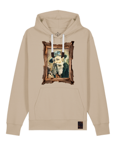 bio-unisex-medium fit-hoodie-räuchermann-stsu177-treibsand-weiße kordel-front