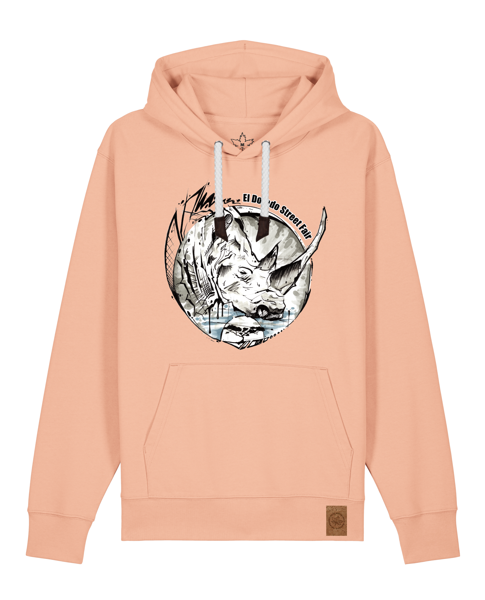 bio-unisex-medium fit-hoodie-rhinocchio-stsu177-agyptische keramik-weiße kordel-front