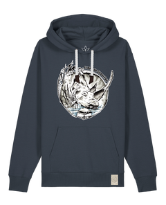 bio-unisex-medium fit-hoodie-rhinocchio-stsu177-blaubeernacht-weiße kordel-front