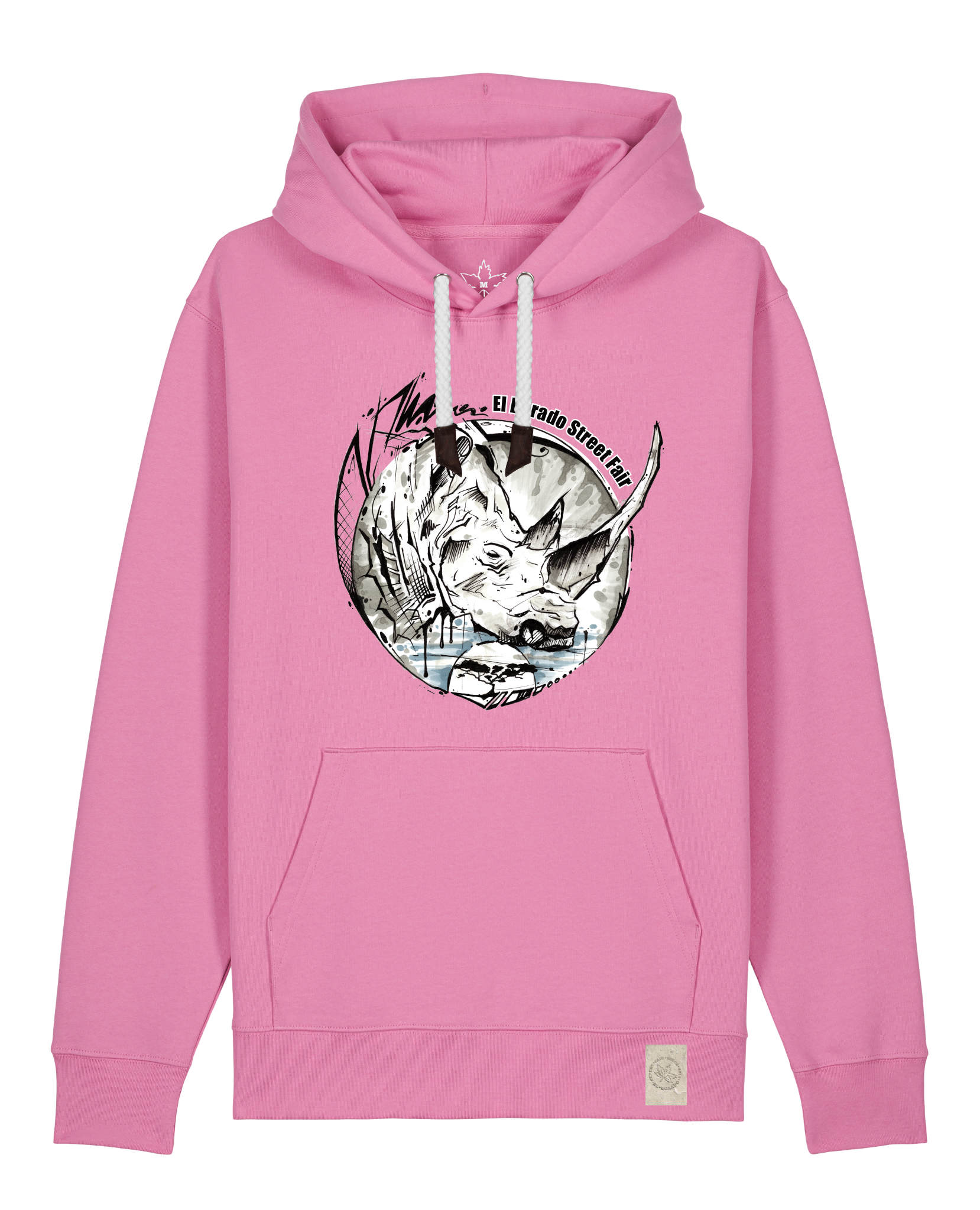 bio-unisex-medium fit-hoodie-rhinocchio-stsu177-kaugummi-weiße kordel-front