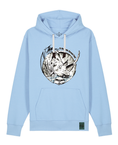 bio-unisex-medium fit-hoodie-rhinocchio-stsu177-lagune-weiße kordel-front