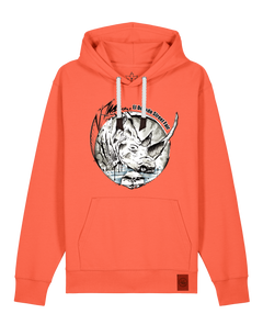 bio-unisex-medium fit-hoodie-rhinocchio-stsu177-mandarine-weiße kordel-front